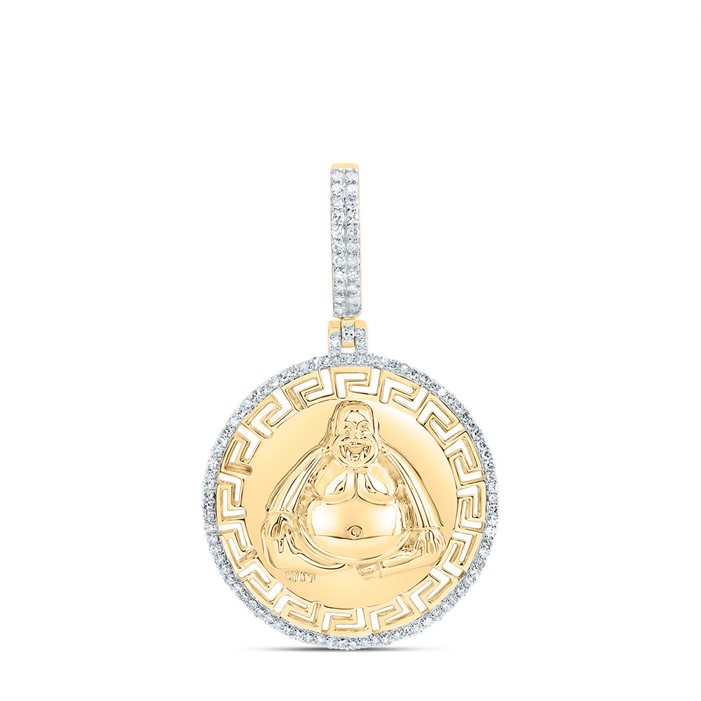 1/2CTW-DIA NK FASHION LAUGHING BUDDHA MENS CHARM