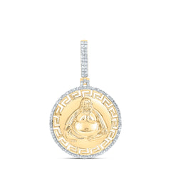 1/2CTW-DIA NK FASHION LAUGHING BUDDHA MENS CHARM