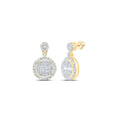 1/2CTW-DIA P1 GIFT ROUND DANGLING EARRING