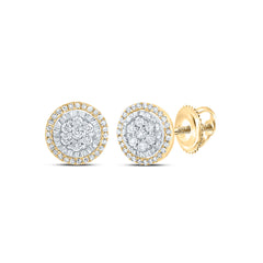 3/8CTW-DIA NK FASHION ROUND STUD EARRING