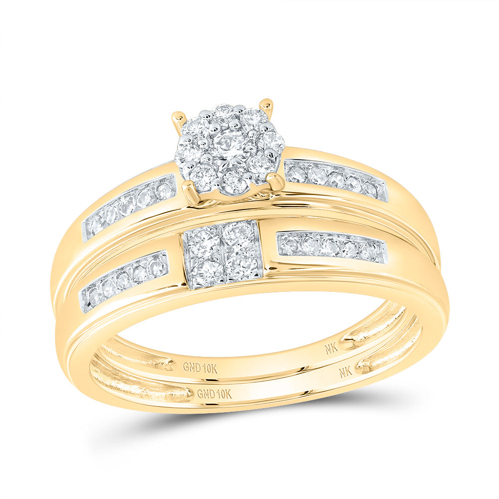 1/2CTW-DIA NK ROUND TRIO SET