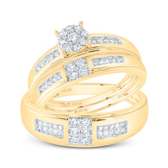 1/2CTW-DIA NK ROUND TRIO SET