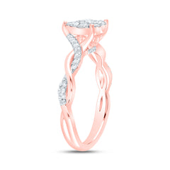 1/2CTW-DIA ANA M HEART NO HALO FASHION BRIDAL RING