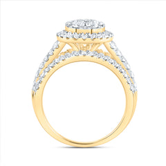 1 1/2CTW-DIA ANA M ROUND SINGLE HALO FASHION BRIDAL RING