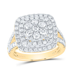 1 3/8CTW-DIA ANA M CUSHION FASHION BRIDAL RING