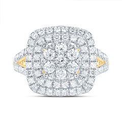 1 3/8CTW-DIA ANA M CUSHION FASHION BRIDAL RING