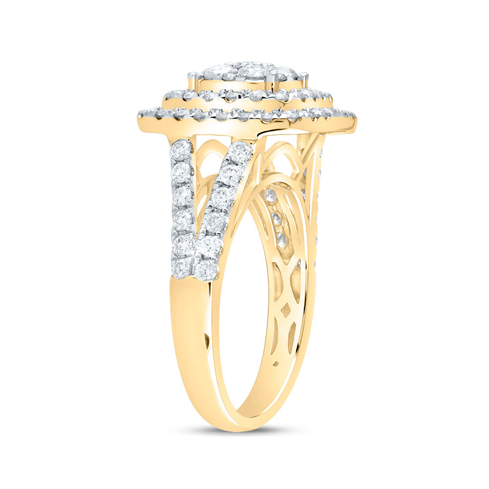 1 3/8CTW-DIA ANA M CUSHION FASHION BRIDAL RING