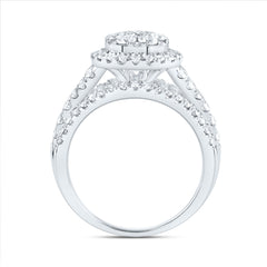 1 1/2CTW-DIA ANA M ROUND SINGLE HALO FASHION BRIDAL RING