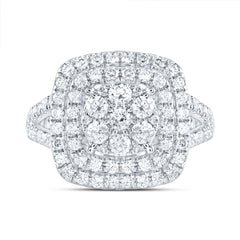1 3/8CTW-DIA ANA M CUSHION FASHION BRIDAL RING