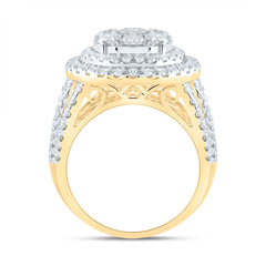 3 CTW-DIA ANA M ROUND DOUBLE HALO FASHION BRIDAL RING