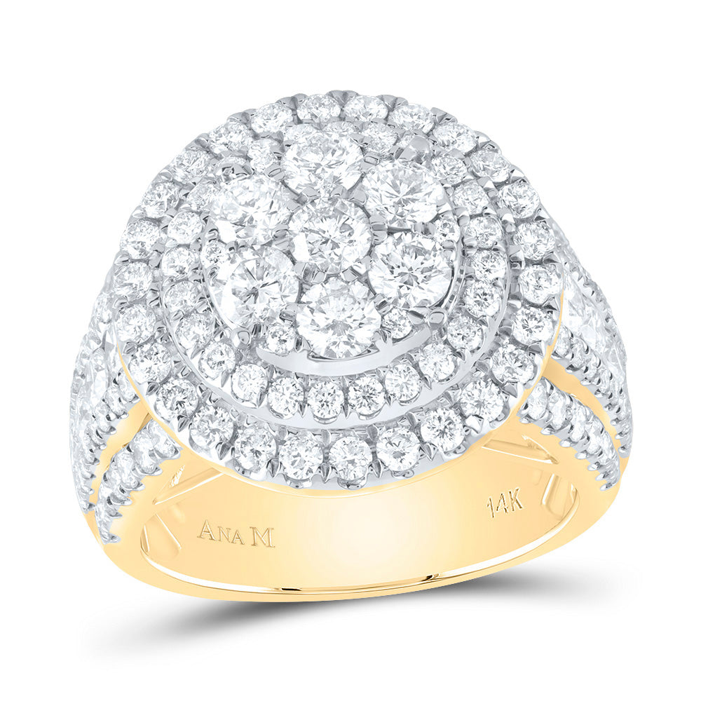 3 CTW-DIA ANA M ROUND DOUBLE HALO FASHION BRIDAL RING