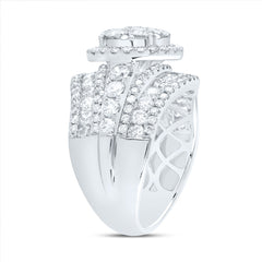 3CTW-DIA ANA M ROUND SINGLE HALO FASHION BRIDAL RING