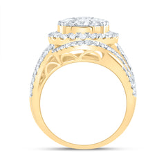 3 CTW-DIA ANA M ROUND SINGLE HALO FASHION BRIDAL RING