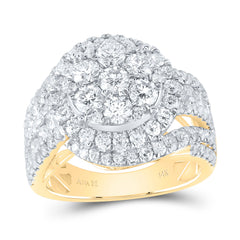 3 CTW-DIA ANA M ROUND SINGLE HALO FASHION BRIDAL RING