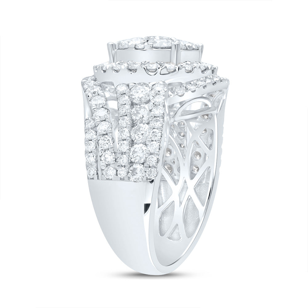 3 CTW-DIA ANA M ROUND SINGLE HALO FASHION BRIDAL RING