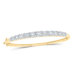 1 1/3CTW-DIA CN FASHION BUBBLE LADIES BANGLE(60X50)
