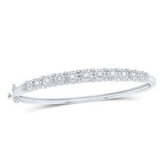 1 1/3CTW-DIA CN FASHION BUBBLE LADIES BANGLE(60X50)