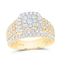 1 5/8CTW-DIA CN CUSHION FASHION BRIDAL RING