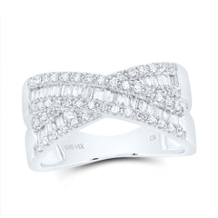 1/2CTW-DIA CN CRISS-CROSS FASHION RING