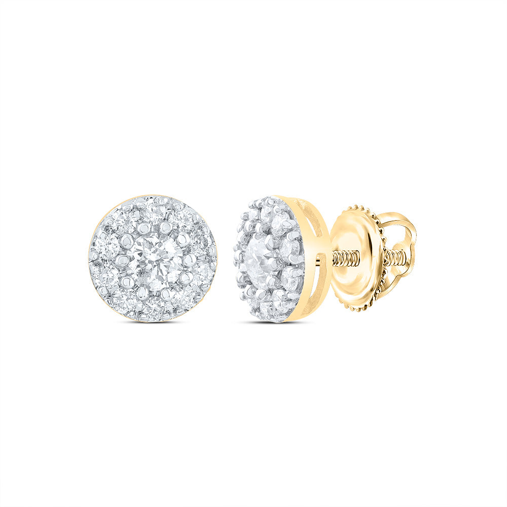 1/3CTW-DIA CN FASHION ROUND STUD EARRING