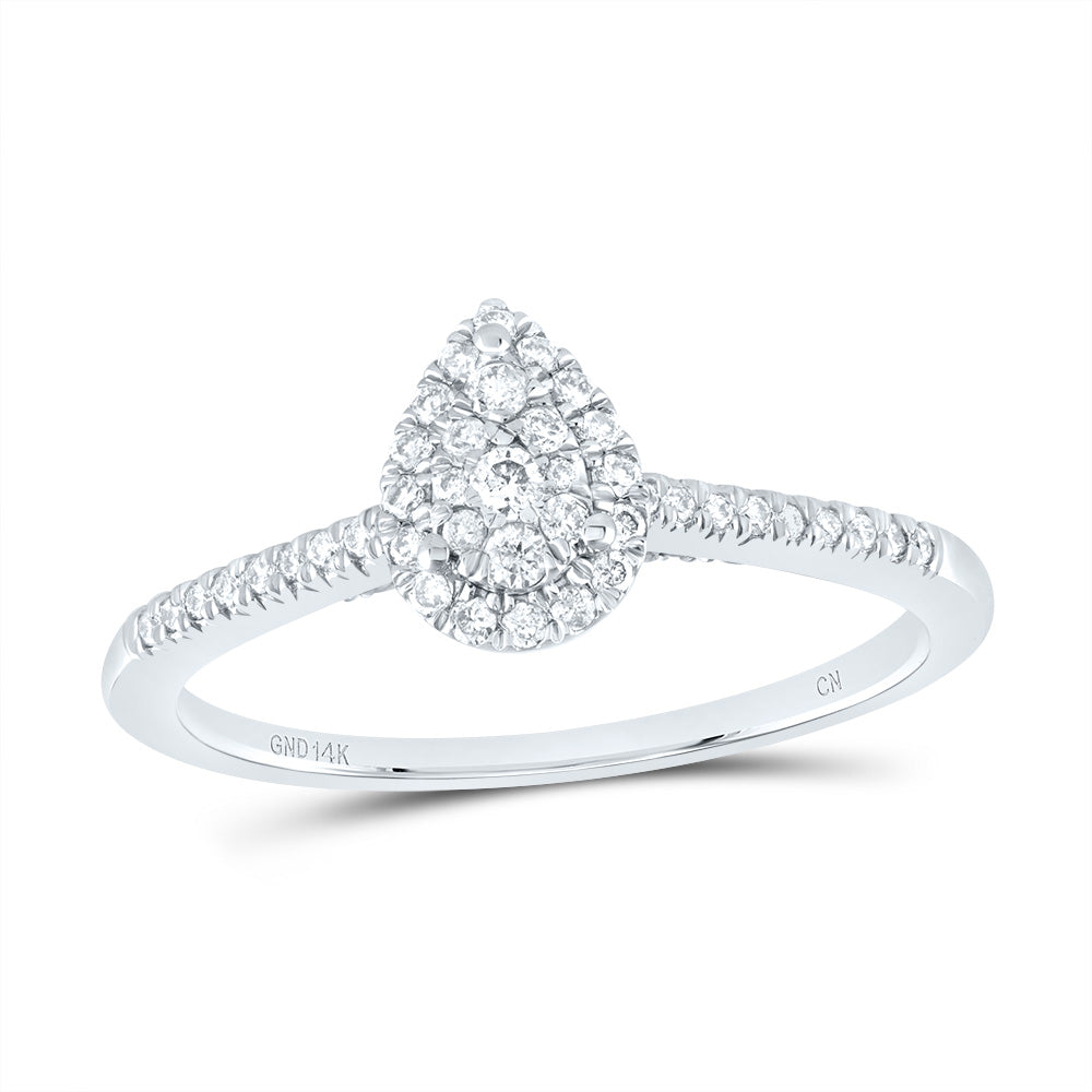1/3CTW-DIA CN FASHION PEAR RING