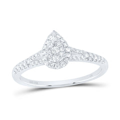 3/8CTW-DIA CN FASHION PEAR RING