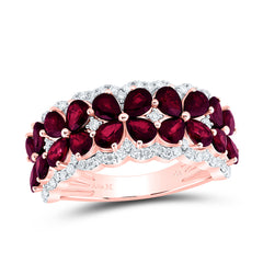 1/2CTW-DIA ANA M 4CTW PS-RUBY NAT GEM RING