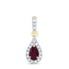 1/12CTW-DIA CN 5X3MM PS-RU NAT GEM PEAR PENDANT