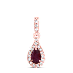 1/12CTW-DIA CN 5X3MM PS-RU NAT GEM PEAR PENDANT
