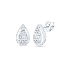1/10CTW-DIA NK GIFT PEAR STUD EARRING