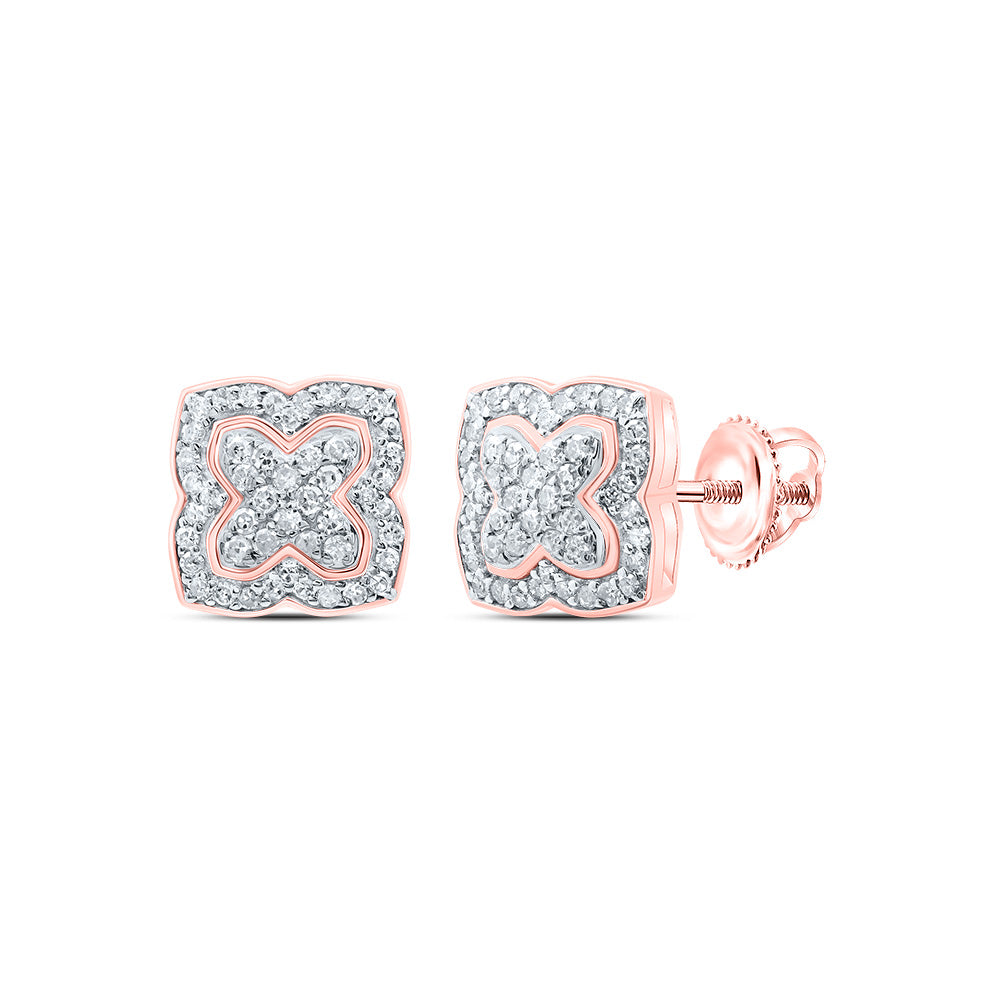 1/3CTW-DIA P1 GIFT CLOVER  STUD EARRING