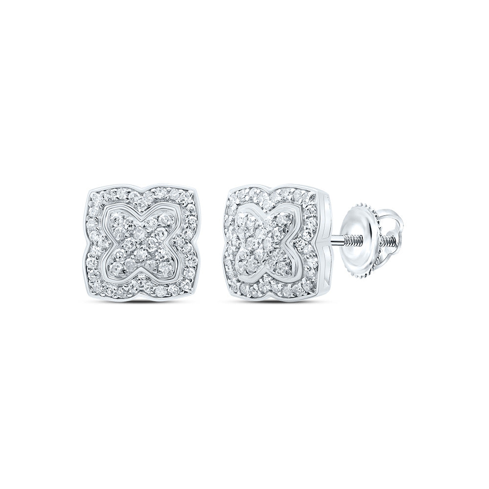1/3CTW-DIA P1 GIFT CLOVER STUD EARRING