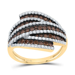 1 1/4CTW-DIA P1 GIFT COGNAC NATURAL LADIES RING