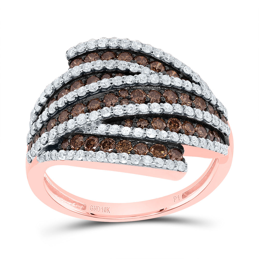 1 1/4CTW-DIA P1 GIFT COGNAC NATURAL LADIES RING