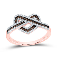 1/2CTW-DIA P1 GIFT COGNAC NATURAL HEART RING