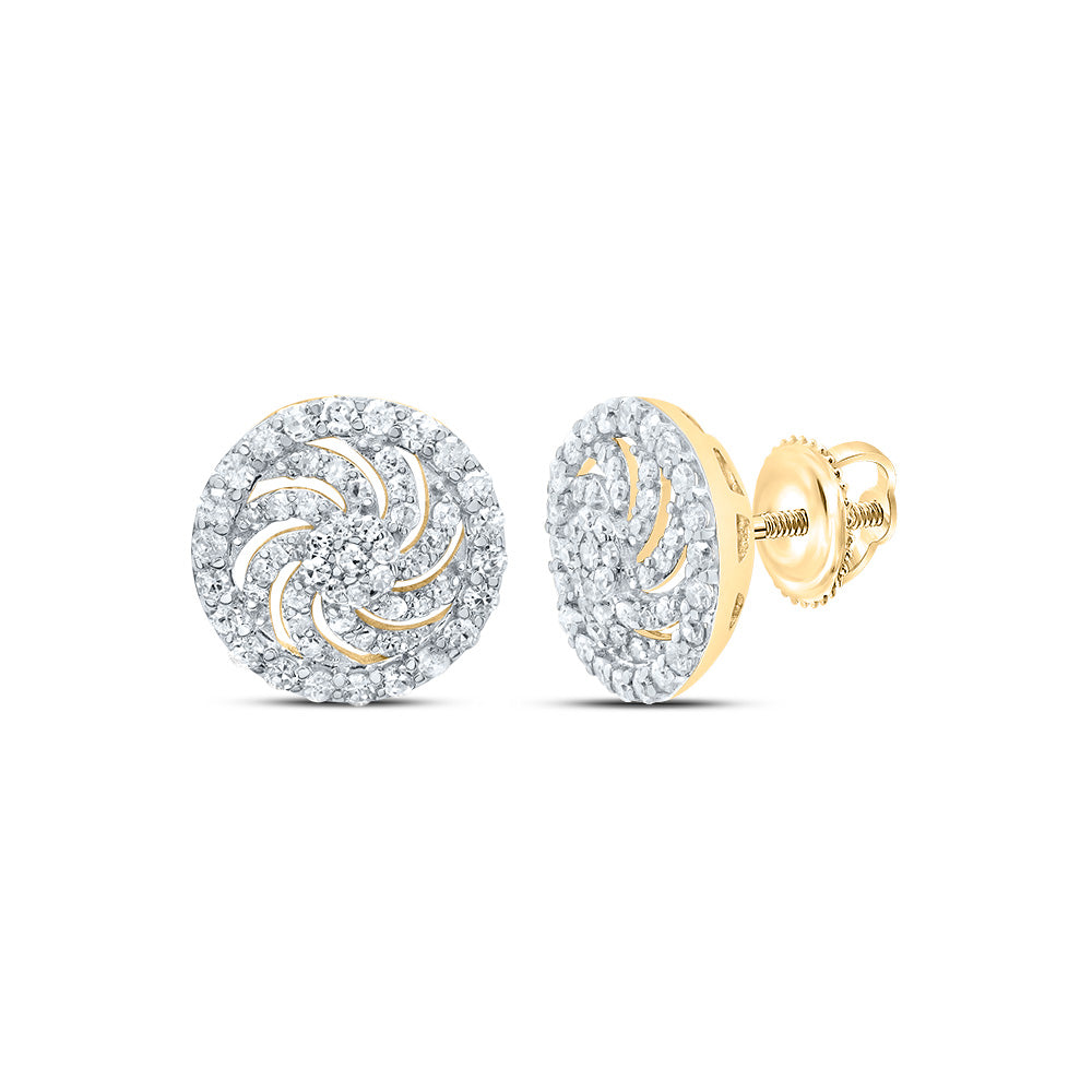 1/3CTW-DIA P1 GIFT FLOWER STUD  EARRING
