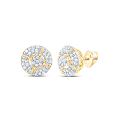 1/3CTW-DIA P1 ROUND MENS STUD EARRING