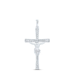1/10CTW-DIA P1 GIFT JESUS CROSS PENDANT