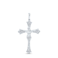 1/8CTW-DIA P1 GIFT JESUS CROSS PENDANT