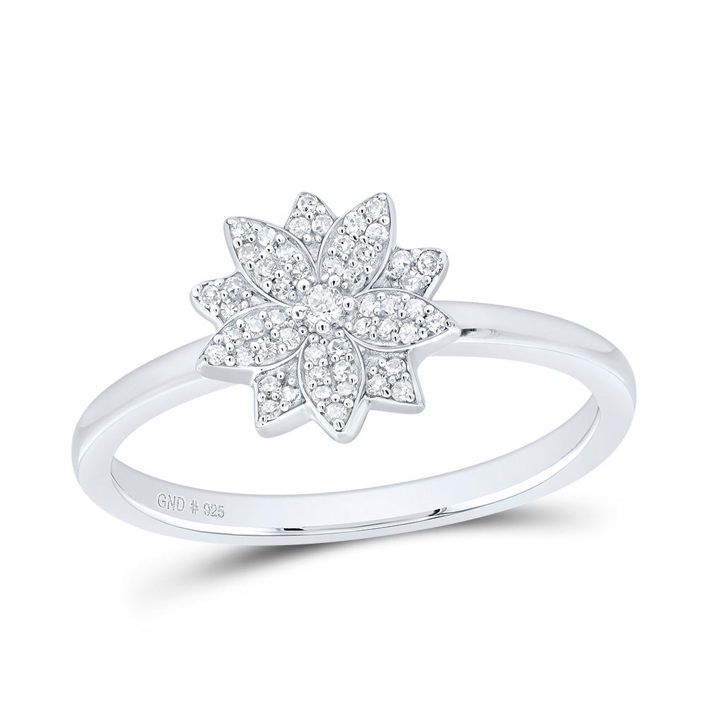1/8CTW-DIA P1 GIFT FLOWER RING