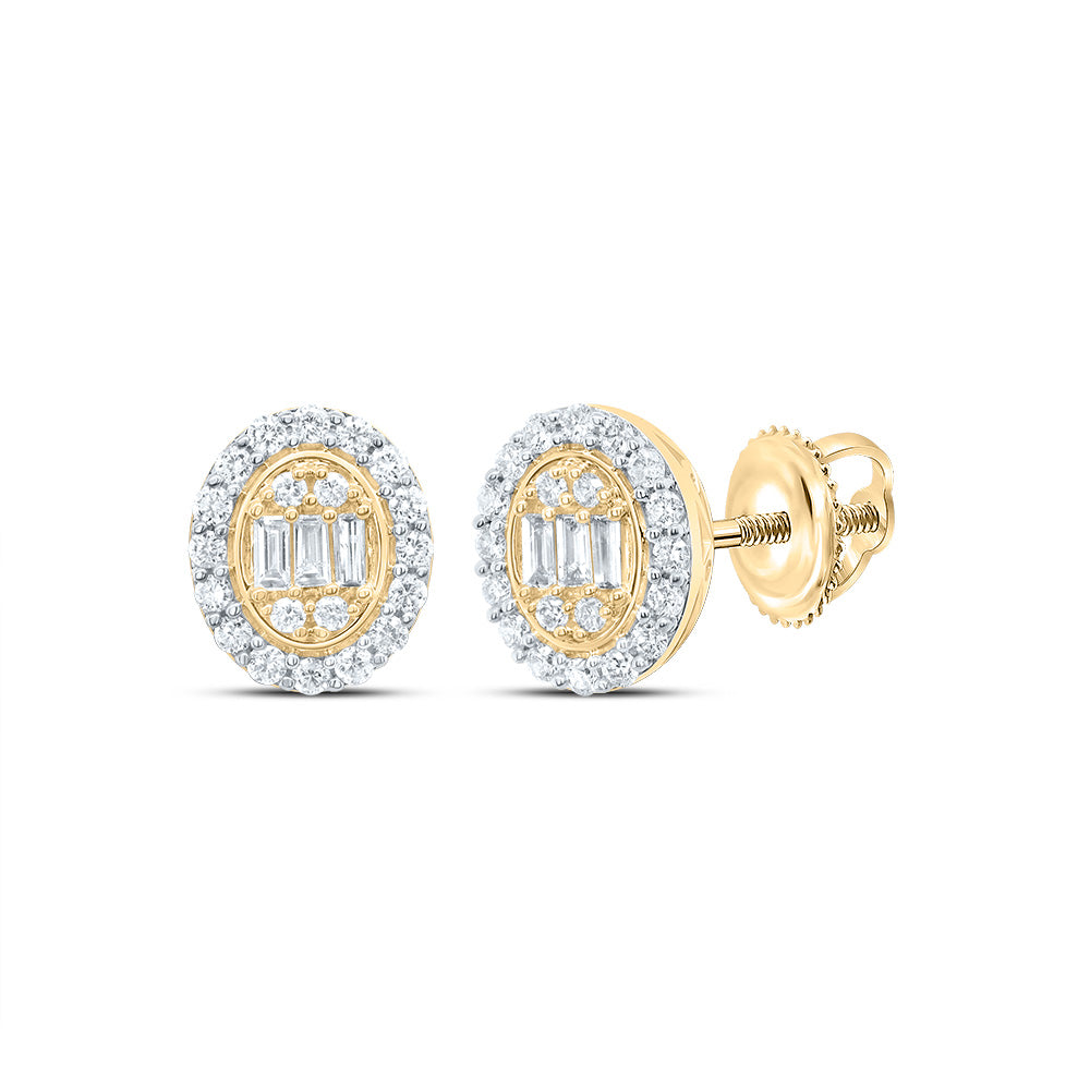 1/3CTW-DIA ANA M FASHION OVAL STUD EARRING