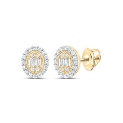 1/3CTW-DIA ANA M FASHION OVAL STUD EARRING