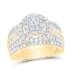 1 1/2CTW-DIA CN ROUND SINGLE HALO BRIDAL RING