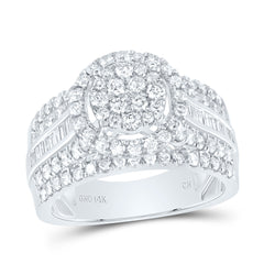 1 1/2CTW-DIA CN ROUND SINGLE HALO BRIDAL RING