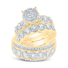 3/4CTW-DIA P1 ROUND TRIO RING