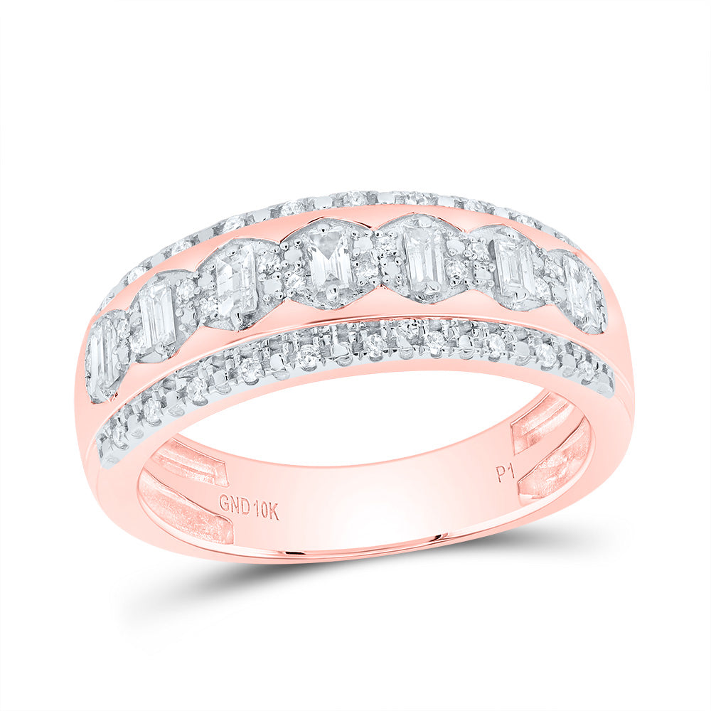 3/4CTW-DIA P1 ROUND TRIO RING