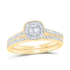 1/3CTW-DIA NK FASHION CUSHION BRIDAL SET