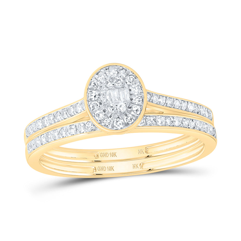 1/3CTW-DIA NK FASHION OVAL BRIDAL SET