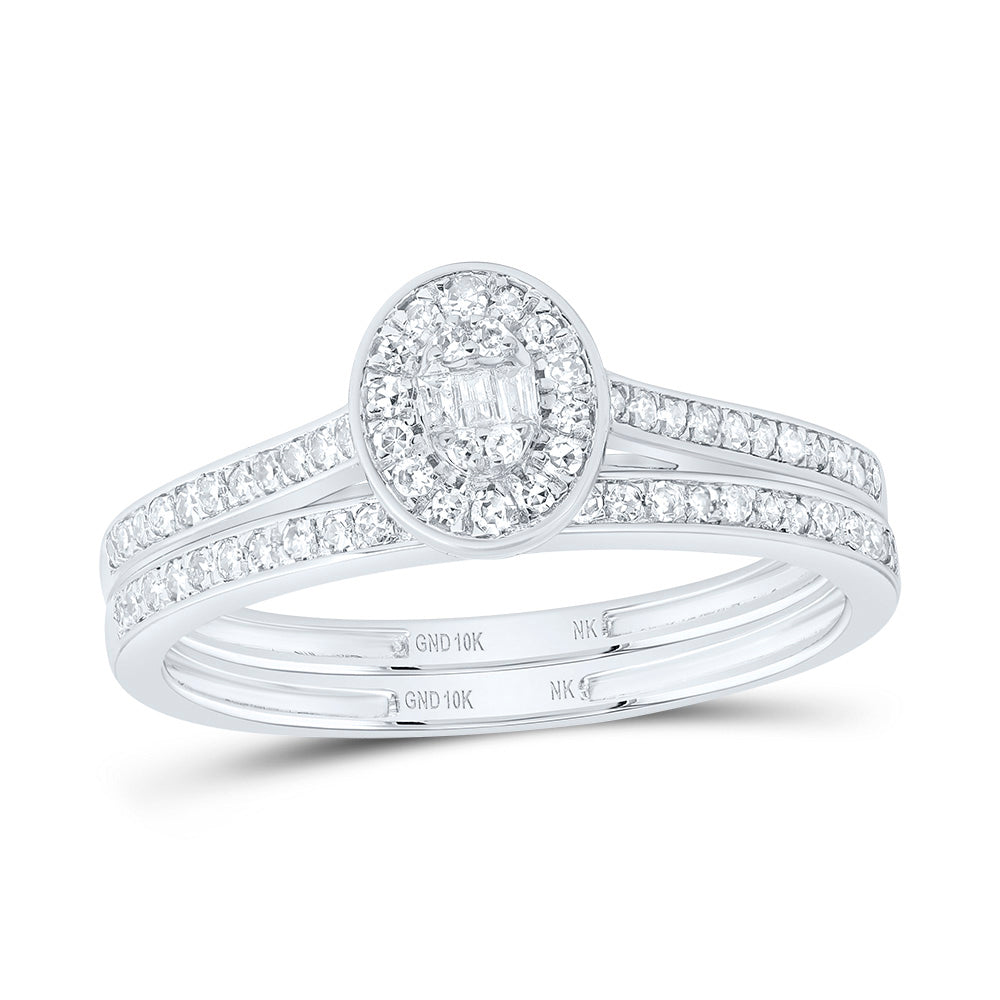 1/3CTW-DIA NK FASHION OVAL BRIDAL SET