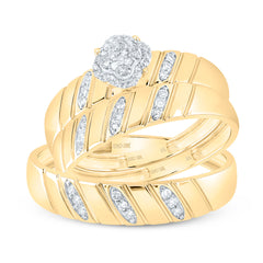 1/5CTW-DIA NK CLOVER TRIO SET